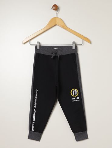 Calça Jogger Infantil Para Menino - PRETO