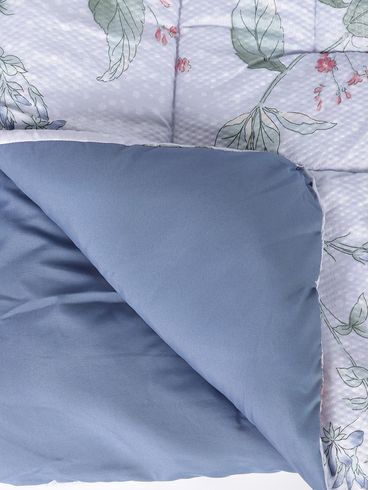 Edredom king Size Toque Acetinado Altenburg AZUL