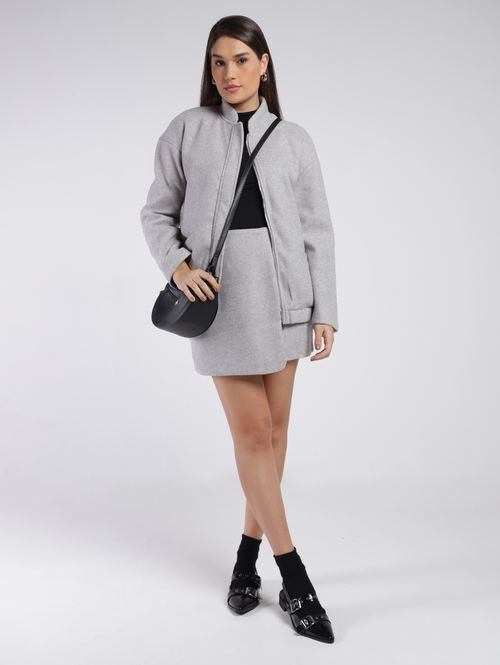 Jaqueta Oversized Eagle Rock Feminina CINZA