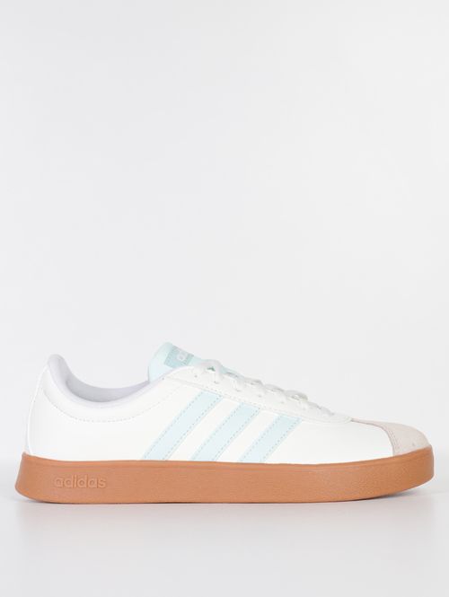Tênis Casual VL Court Base Adidas Feminino BEGE/VERDE CLARO