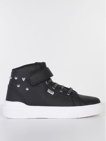Tênis Cano Alto Sky Infantil Para Menina - PRETO