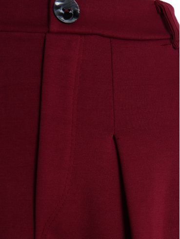 Saia Midi Autentique Feminina BORDO