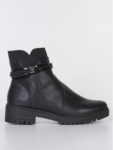 Bota Cano Curto Tratorado Mississipi Feminina PRETO