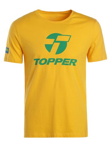 Camiseta Esportiva Topper Masculina Amarelo