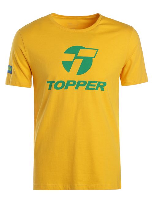 Camiseta Esportiva Topper Masculina Amarelo