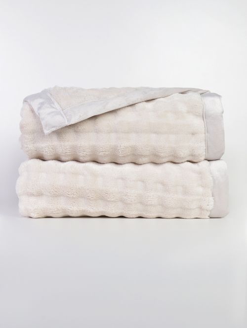 Cobertor Queen Size Desert Altenburg BEGE