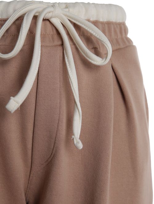 Calça Moletom Wide Leg Autentique Feminina BEGE