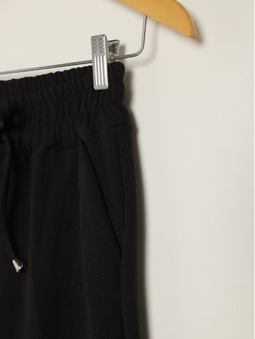 Calça Legging Wide Leg Juvenil Para Menina - PRETO