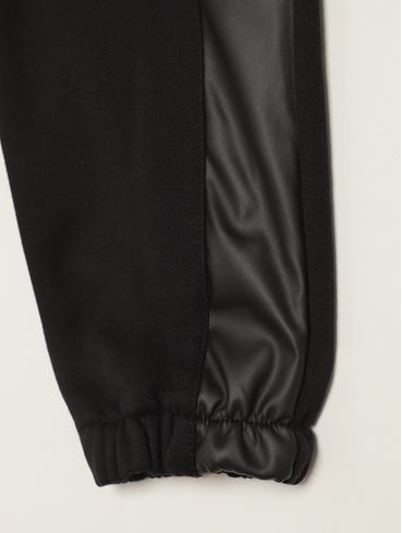 Calça Moletom Juvenil Para Menina - PRETO