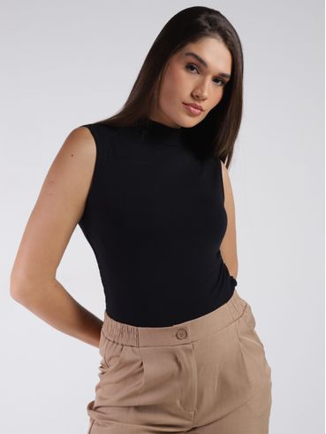 Blusa Sem Manga Autentique Feminina PRETO