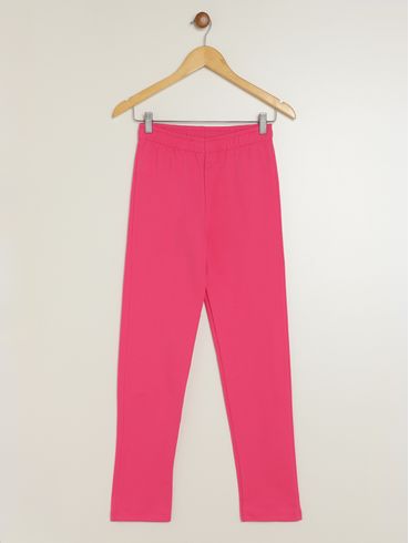 Calça Moletom Reta Juvenil Para Menina - PINK