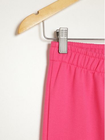 Calça Moletom Reta Juvenil Para Menina - PINK