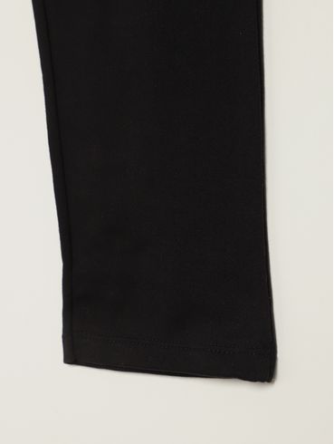 Calça Moletom Reta Juvenil Para Menina - PRETO