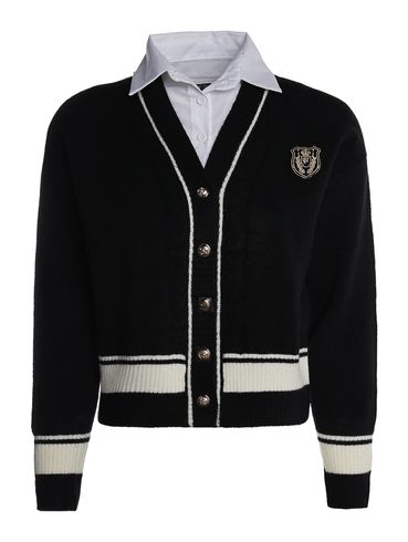 Casaqueto com Sobreposição Eagle Rock Feminino PRETO