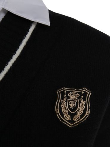 Casaqueto com Sobreposição Eagle Rock Feminino PRETO