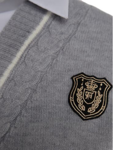 Casaqueto com Sobreposição Eagle Rock Feminino CINZA
