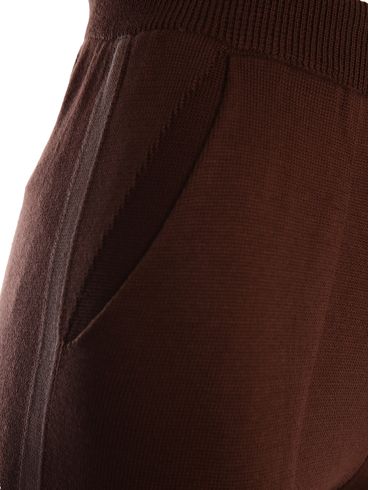 Calça Tricot Reta Feminina MARROM