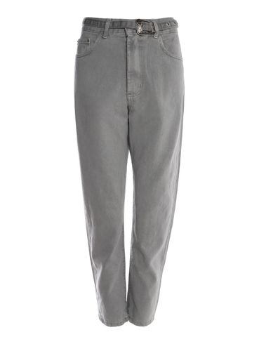 Calça Sarja Mom Feminina CINZA