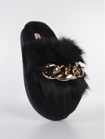 Pantufa Flowfa Chloe Feminina PRETO