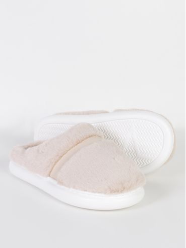 Pantufa Celine Feminina Flowfa BEGE