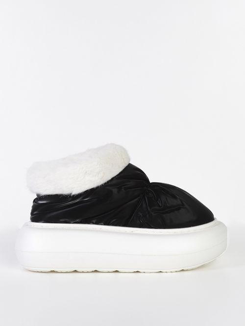 Pantufa Flowfa Blair Sola Alta Feminina PRETO