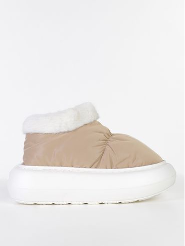 Pantufa Flowfa Blair Sola Alta Feminina NATURAL
