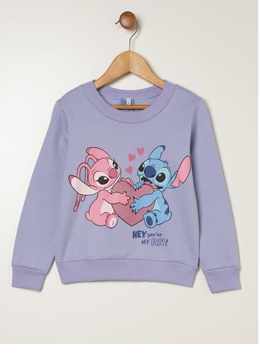 Moletom Disney Infantil Para Menina - LILAS