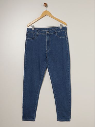 Calça Jeans Cigarrete Plus Size Feminina AZUL