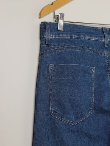 Calça Jeans Cigarrete Plus Size Feminina AZUL