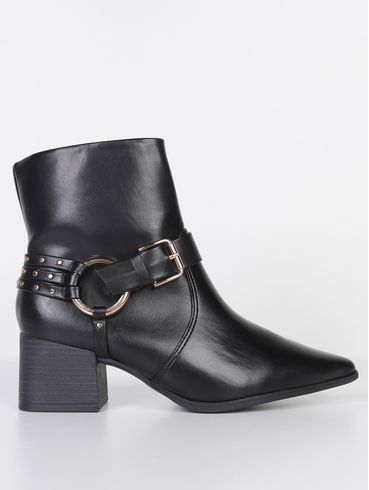 Bota Cano Curto Western Ramarim Feminina PRETO