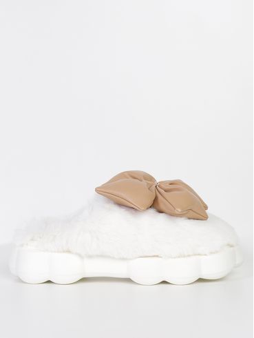 Pantufa Laço Yuki Feminina Flowfa BRANCO