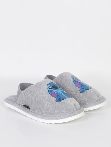 Pantufa Disney Stitch Juvenil Para Menina - CINZA/AZUL