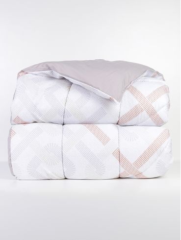 Edredom Queen Size Toque Acetinado CINZA