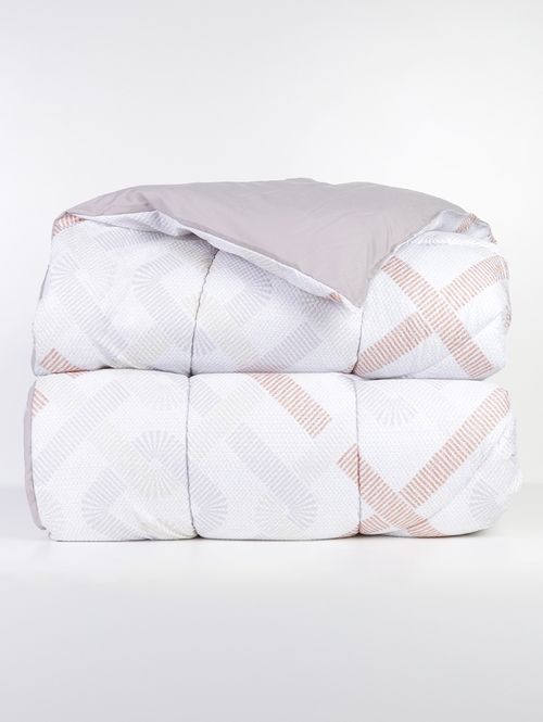 Edredom Queen Size Toque Acetinado CINZA