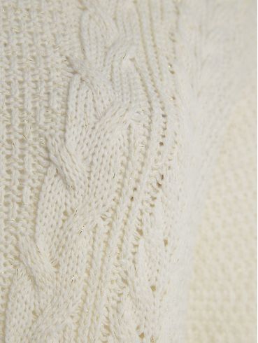 Blusa Tricot Manga Longa Feminina OFF WHITE