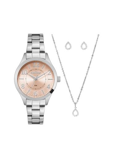 Relógio+Acessório Condor Feminino PRATA