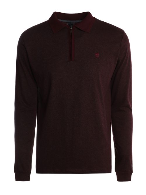 Polo Manga Longa Masculina BORDO