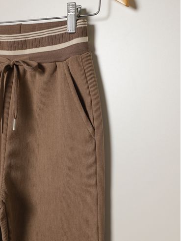 Calça Wide Leg Juvenil Para Menina - BEGE