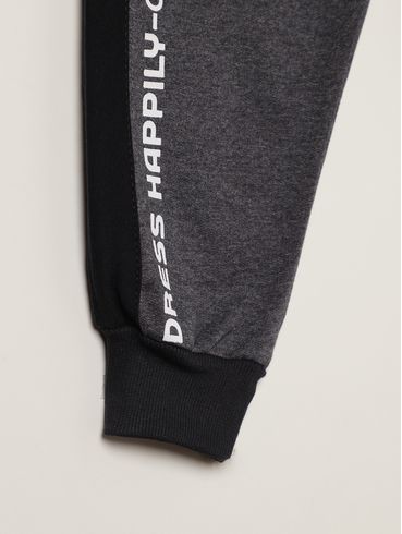 Calça Jogger Infantil Para Menino - CHUMBO