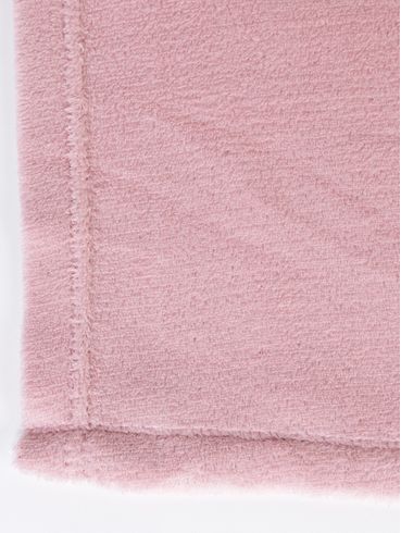 Manta Solteiro Fleece Liso ROSA