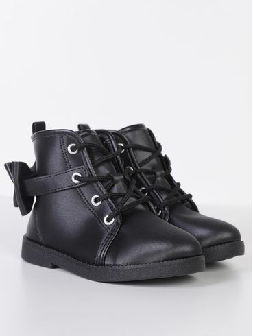 Bota Molekinha Infantil Para Bebê Menina - PRETO