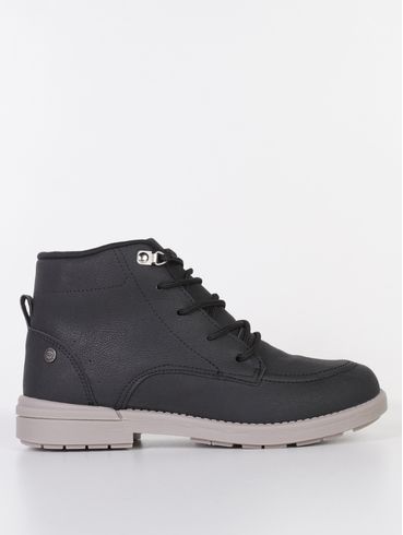 Botina Walk Kidy+ Juvenil Para Menino - PRETO
