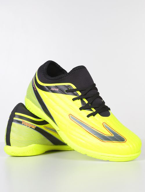 Chuteira Futsal Sprint Topper Juvenil Para Menino- AMARELO/PRETO