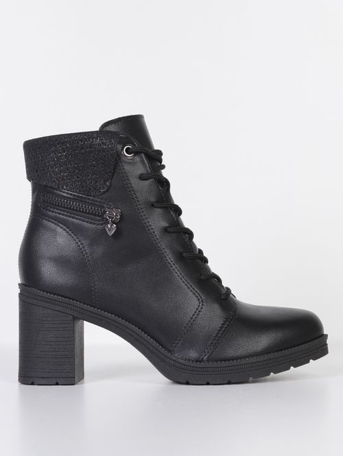 Bota Cano Curto Coturno Mississipi Feminina PRETO