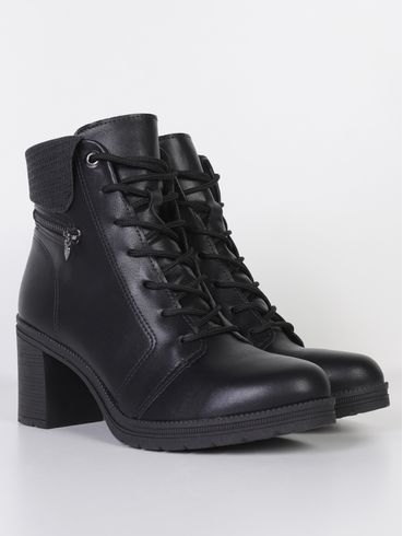 Bota Cano Curto Coturno Mississipi Feminina PRETO