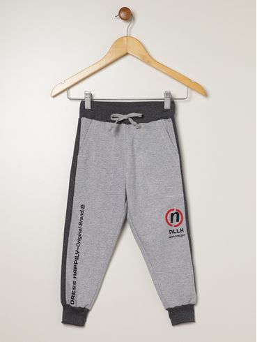 Calça Jogger Infantil Para Menino - MESCLA