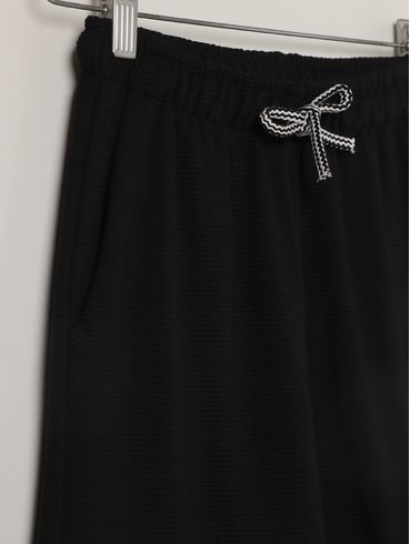 Calça Moletinho Cargo Juvenil Para Menino - PRETO