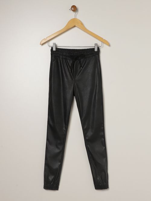 Calça Jogger Juvenil Para Menina - PRETO