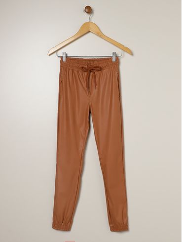 Calça Jogger Juvenil Para Menina - BEGE