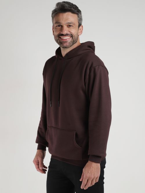 Moletom com Capuz Vels Masculino MARROM